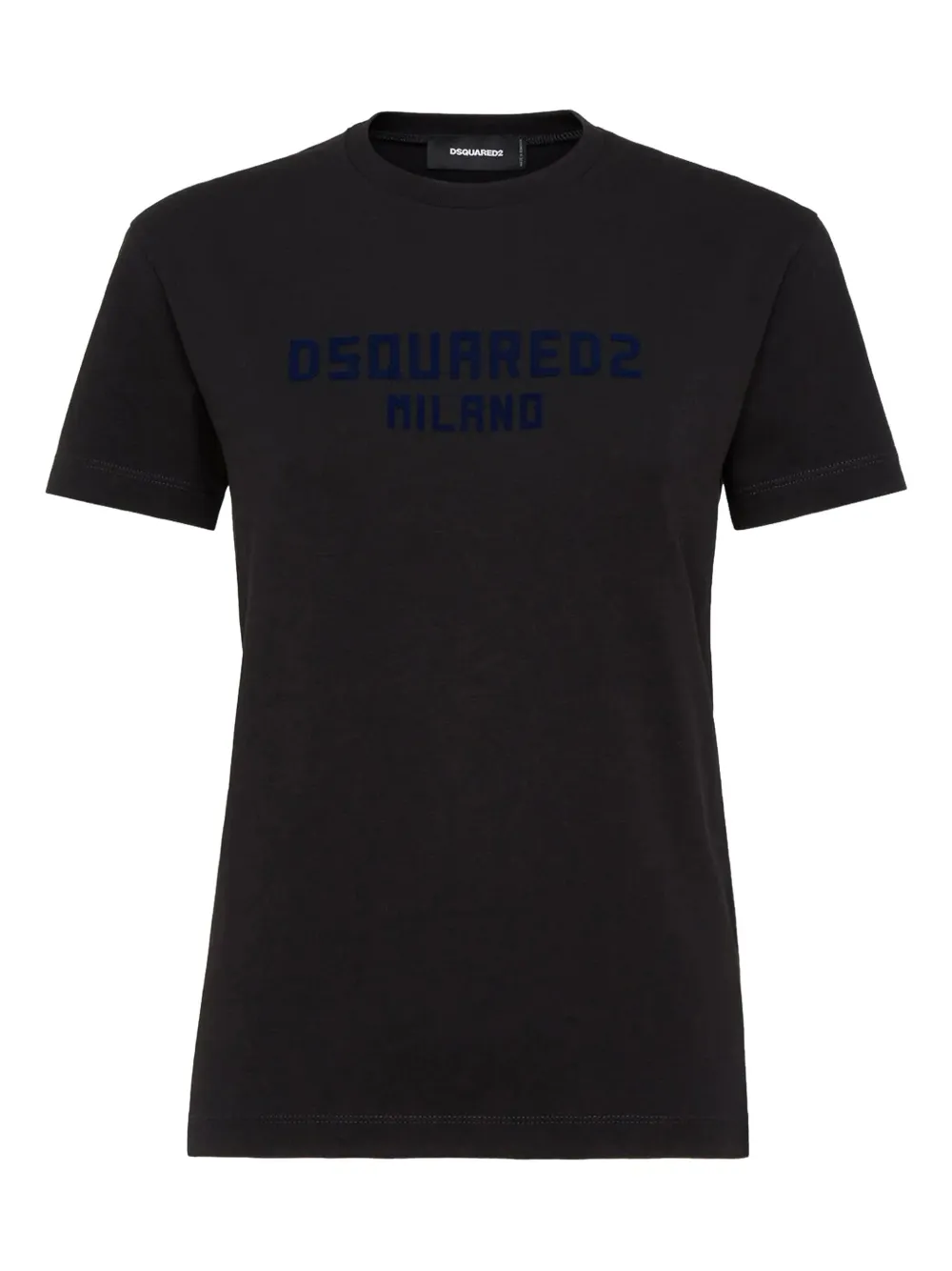 

Хлопковая футболка с принтом логотипа DSQUARED2, черный