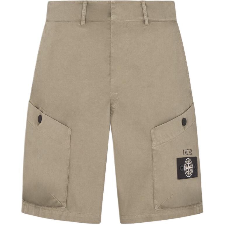 Stone Island X Повседневные шорты мужские бежевые Dior, бежевый