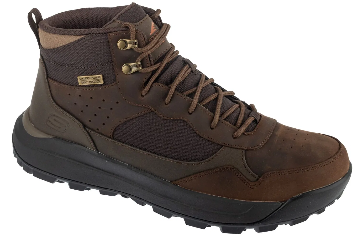 Стельки, кожаный, Skechers, коричневый