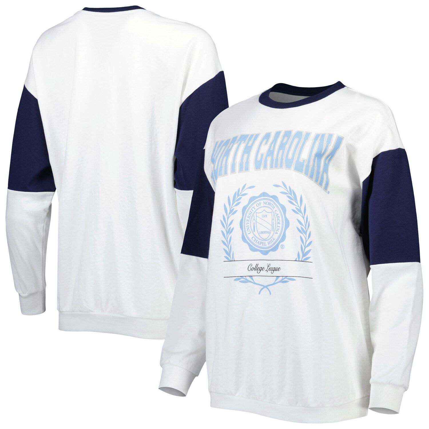 

Женский пуловер Gameday Couture White North Carolina Tar Heels It's A Vibe, пуловер «летучая мышь»