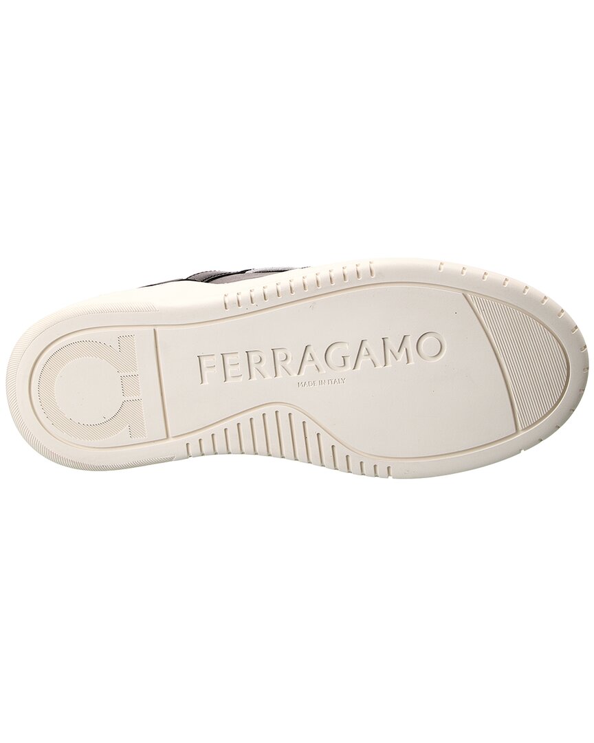 Кроссовки Ferragamo Dania из кожи и замши Salvatore Ferragamo, черный — фото 4