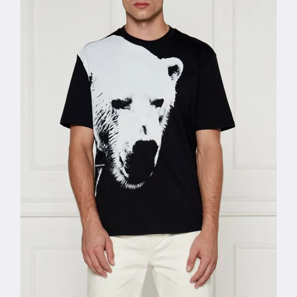 

Футболка стандартного кроя Armani Exchange, черный