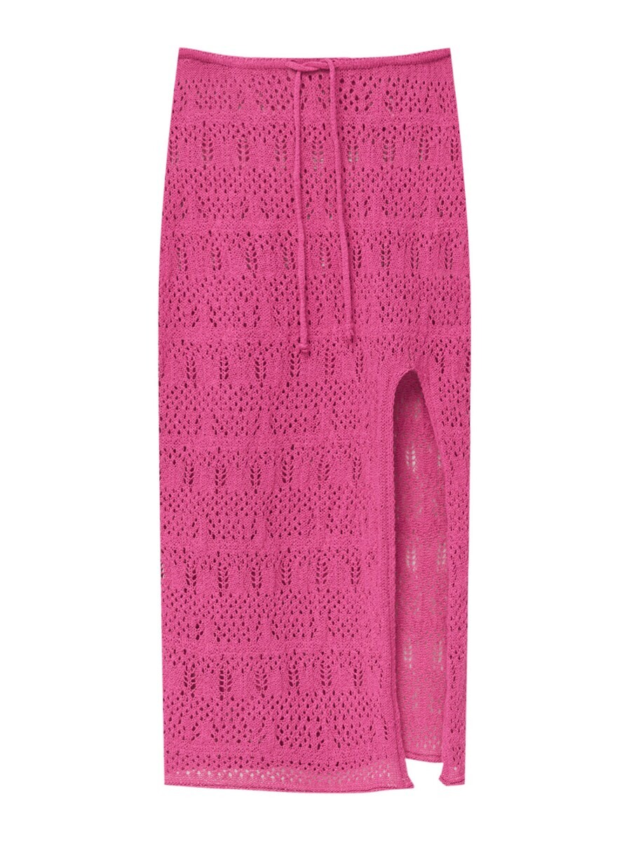 

Юбка макси Pull&Bear Skirt, фуксия