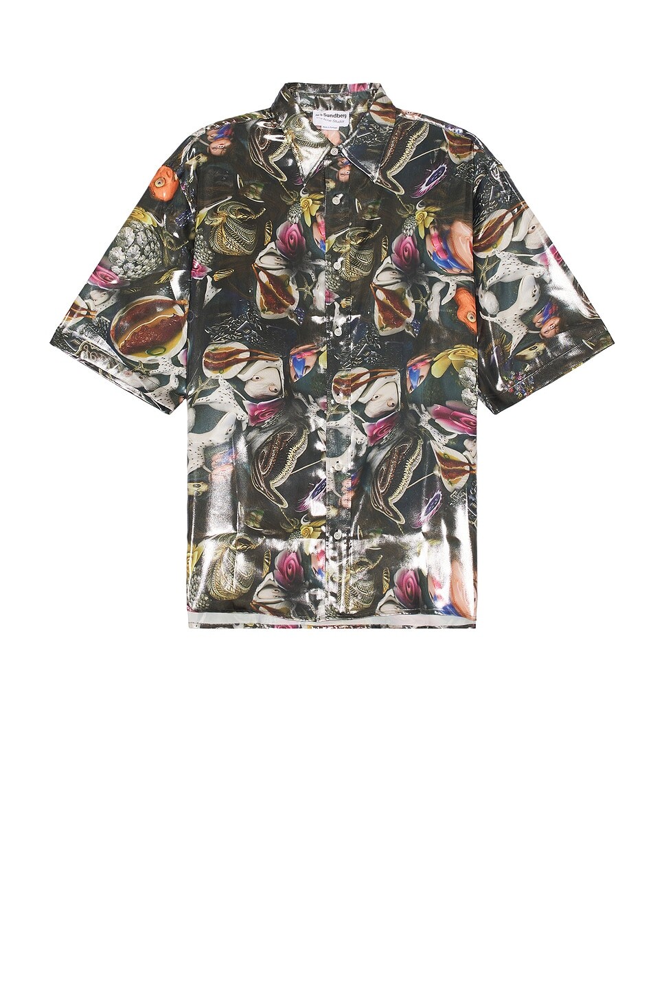 

Рубашка с коротким рукавом Acne Studios, цвет Black Multicolor