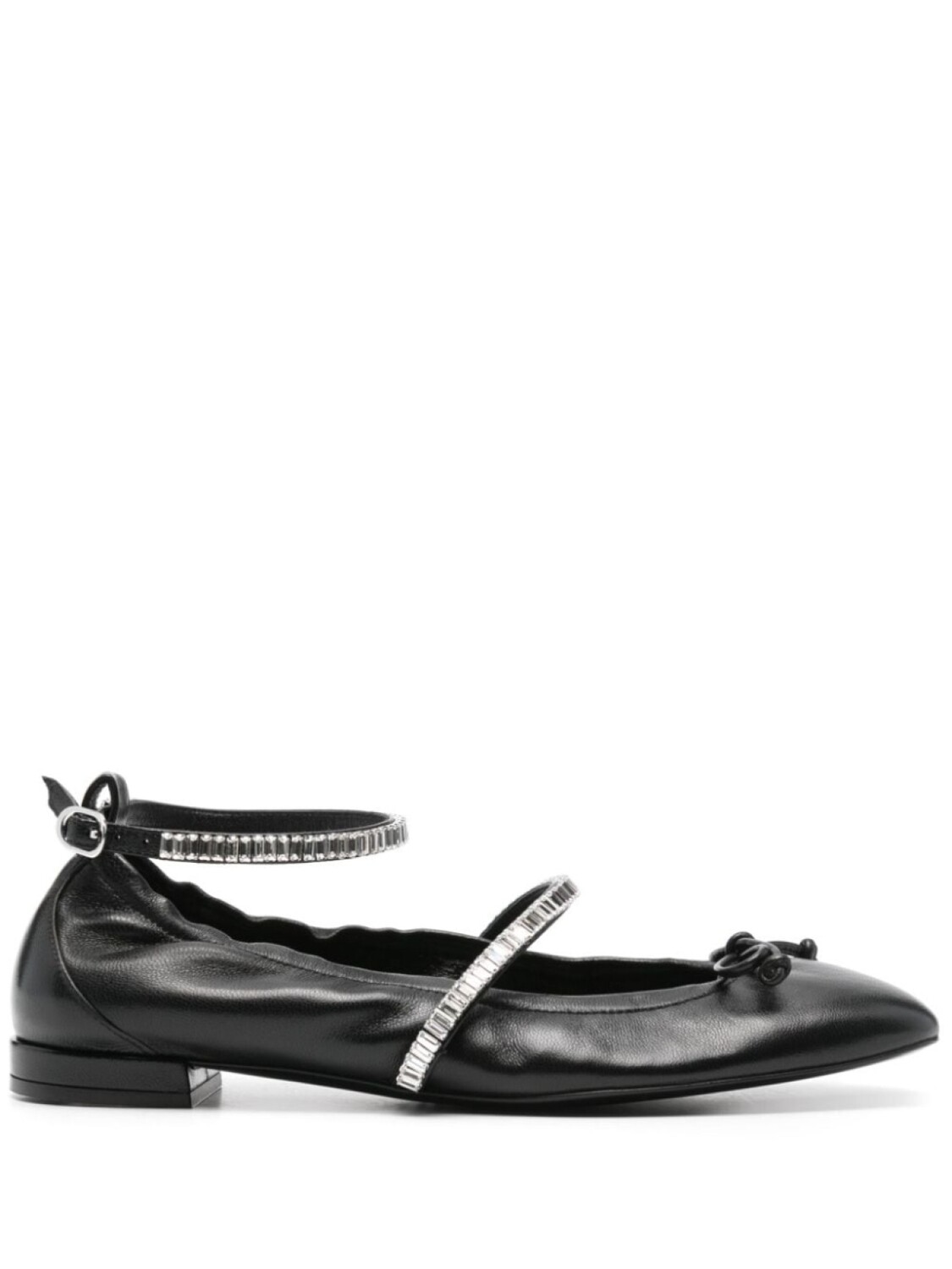 Stuart Weitzman балетки Stefanie, черный
