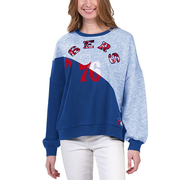 

Женский свитшот Philadelphia 76ers Benches Split Pullover G-Iii 4Her By Carl Banks