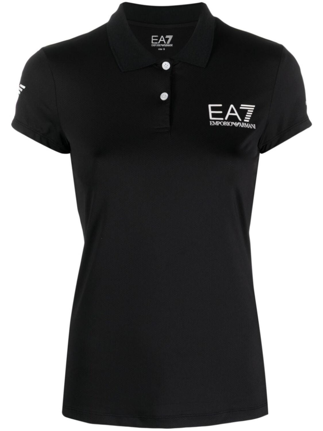 

Спортивная рубашка поло с логотипом Ea7 Emporio Armani, черный