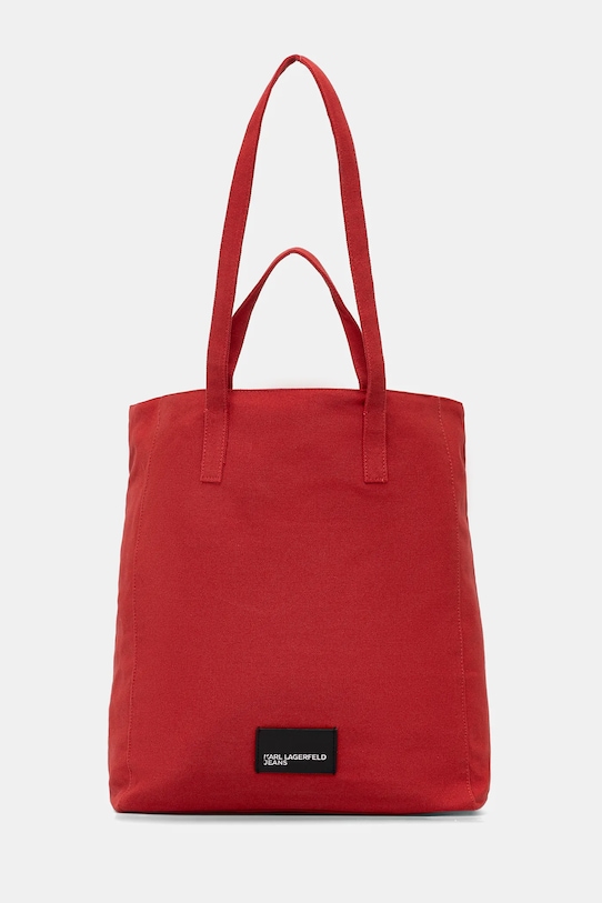 

Хлопковая сумка Karl Lagerfeld Jeans, красный