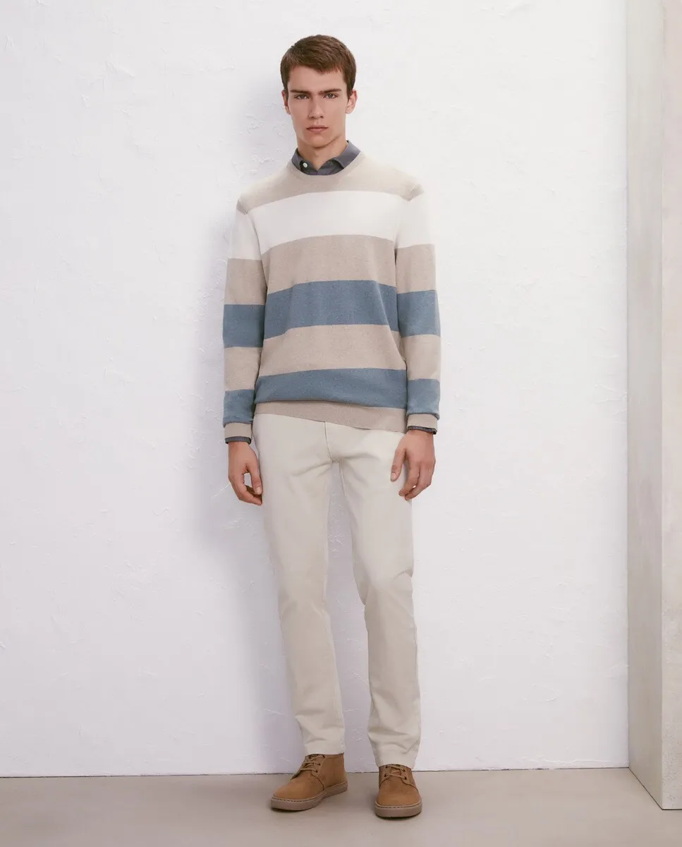 

Мужские узкие хлопковые брюки-чинос Garmnet Dye Easy Wear, цвет Blanco Hielo