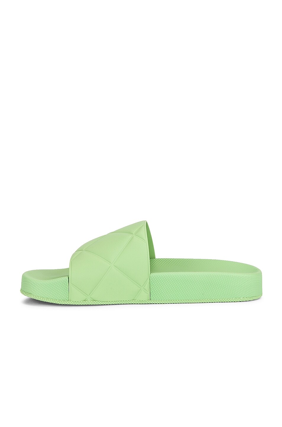 Плоские шлепанцы Slider Bottega Veneta, цвет Pistachio