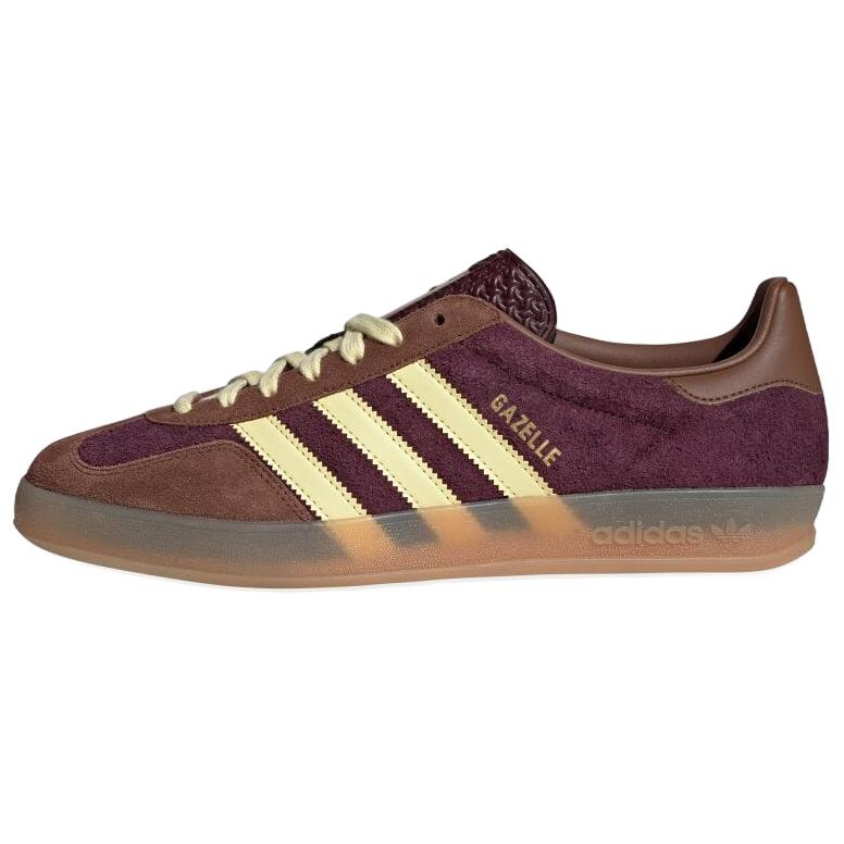 Adidas Gazelle Indoor Бордовый Почти Желтый Adidas Originals, Коричневый Желтый