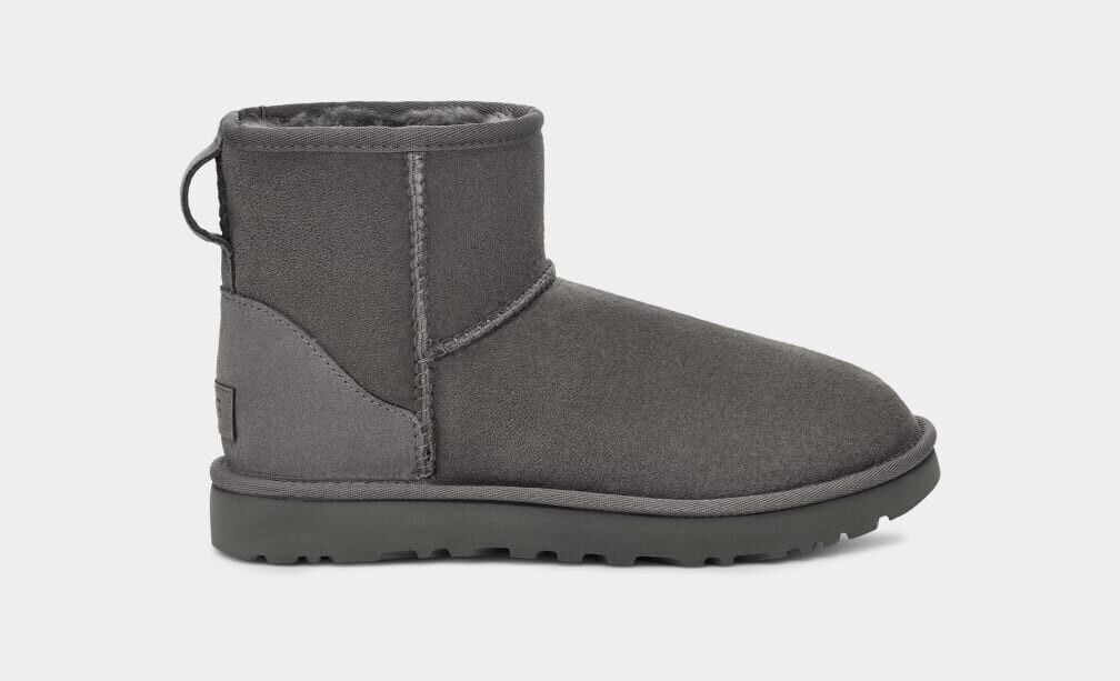 Женские зимние сапоги Ugg Classic Mini II 1016222 размер 10 серый замша Twinface