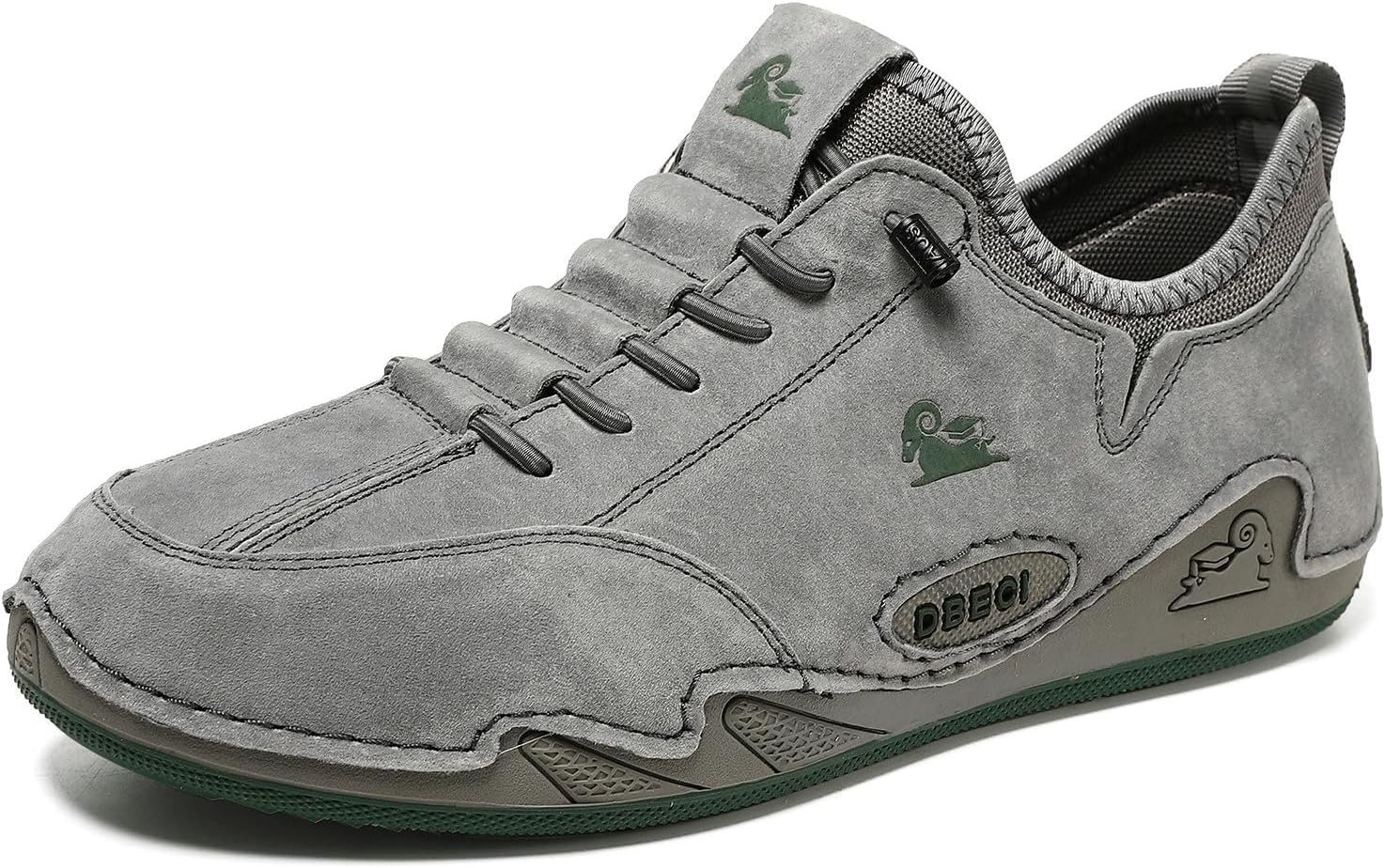 

Мужские замшевые итальянские легкие кроссовки для ходьбы ручной работы с эластичными шнурками, без застежек, модные, водонепроницаемые, удобные, противоскользящие повседневные прогулочные обувь для улицы и ежедневных поездок Nxnbhsl, серый