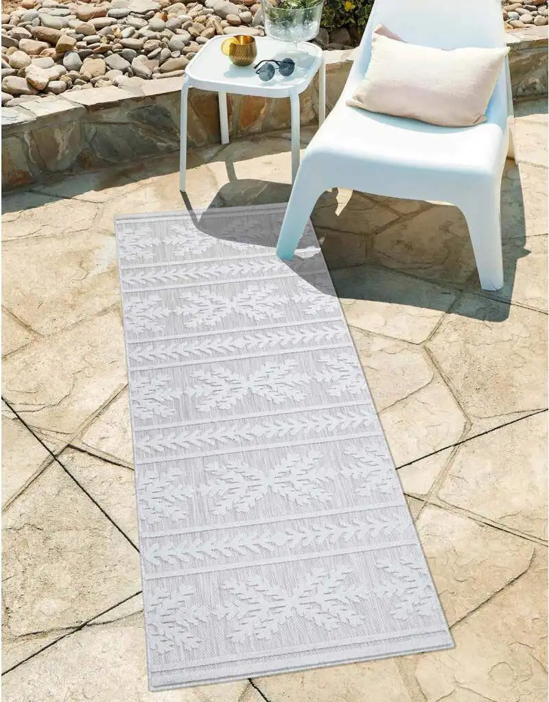 

Ковер Carpet City "Ковер для дома и улицы Santorini 411 100х200 см, серый