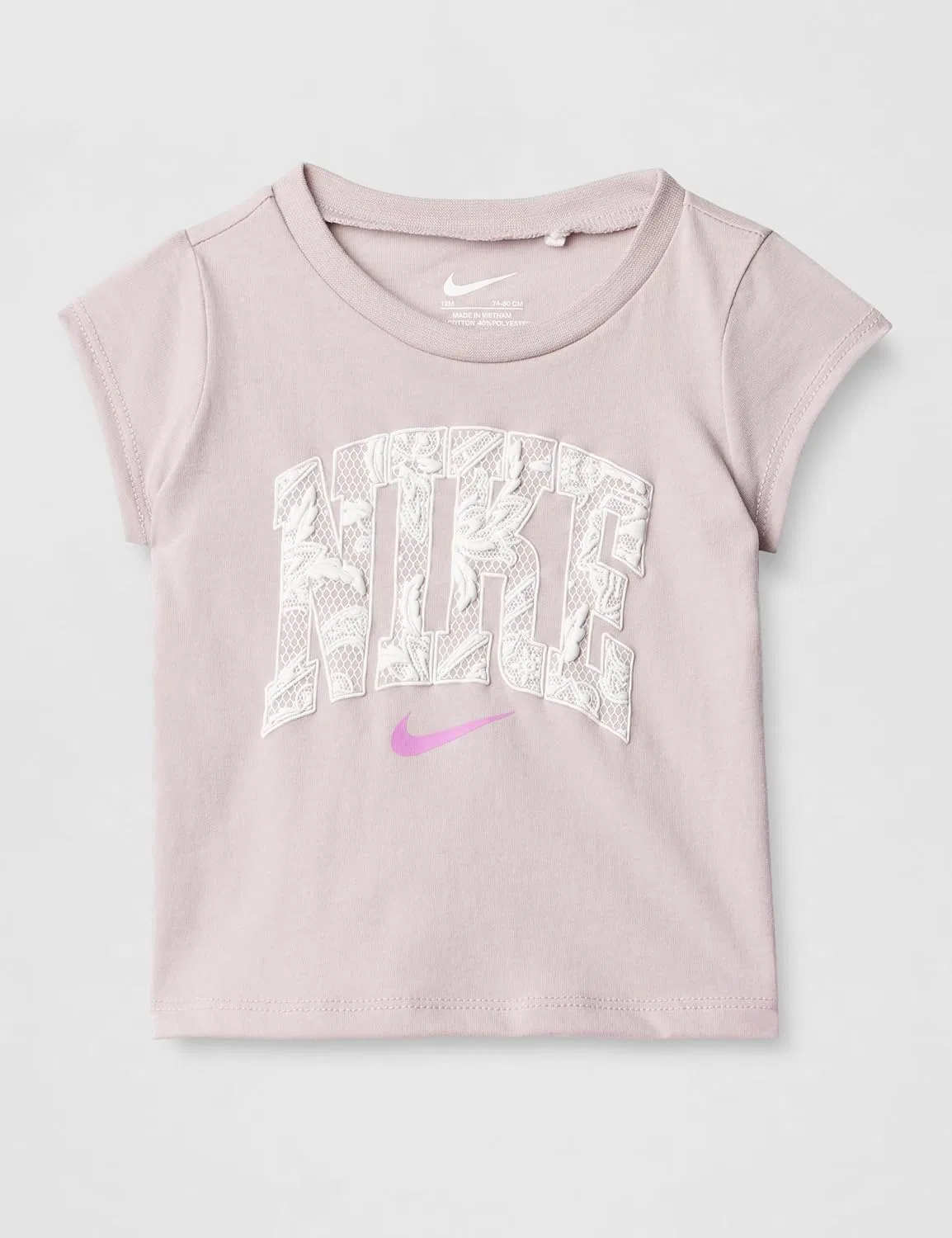 Детский спортивный комплект Nike, 2 предмета, Light Magenta/White — фото 3