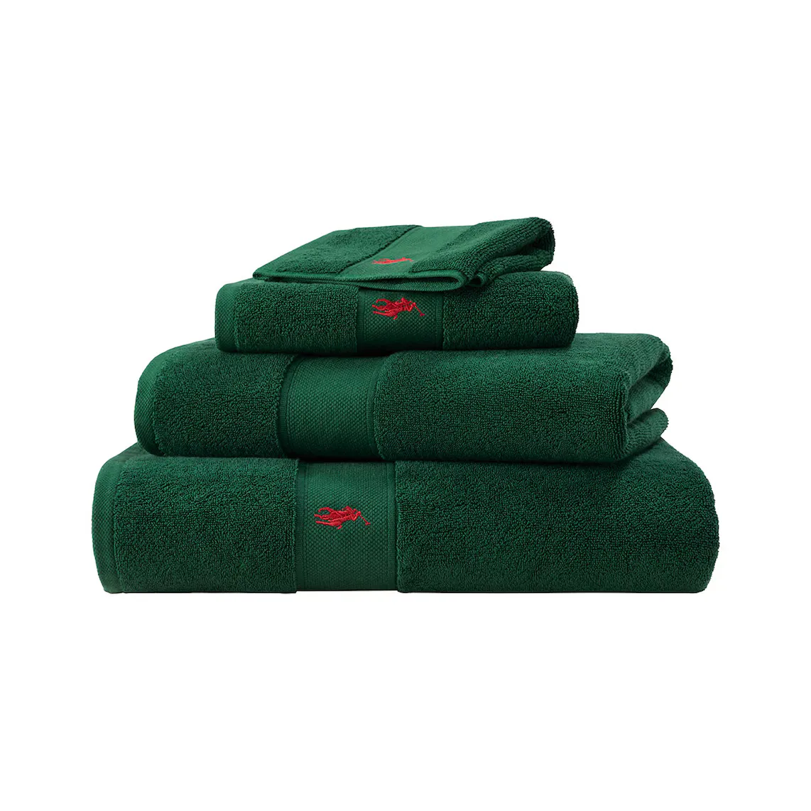 

Хлопковое банное полотенце 600 гр/м2 Polo Player 24 Ralph Lauren Home, зеленый
