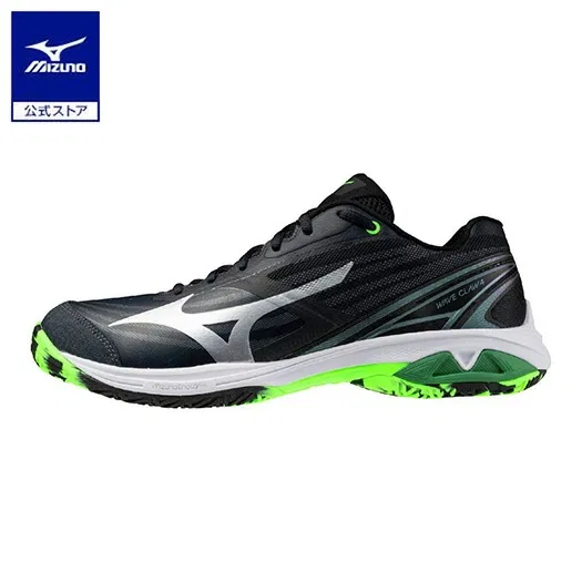 Бадминтонные кроссовки «Wave Claw 4 Wide» от Mizuno, Black X Green