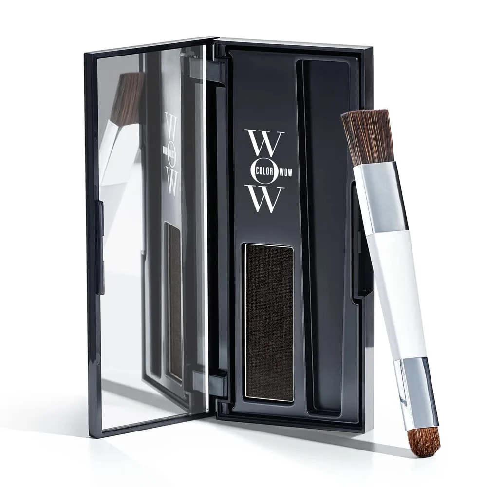 COLOR WOW Root Cover Up - Мгновенное закрашивание седины и подкрашивание | Водо- и потоустойчивое | Не оставляет следов | Удостоенная наград формула, Black