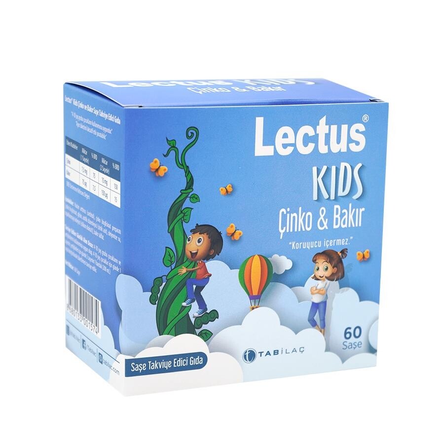 

Lectus Kids Цинк Медь 60 пакетиков TAB İLAÇ