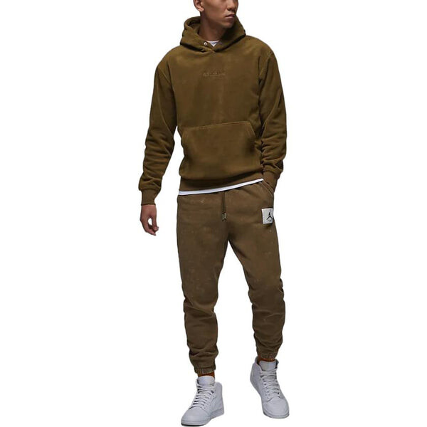 Толстовка Air Jordan Hoodies 'Olive', зеленый — фото 3