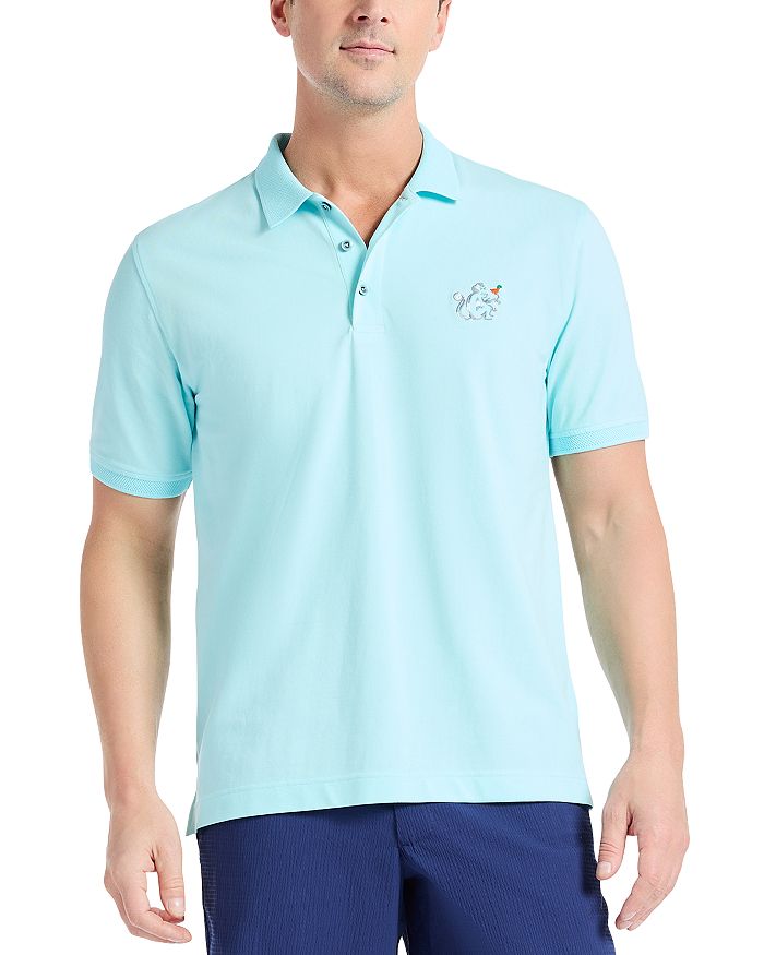 

Вязаный поло Monkey Business Robert Graham, синий