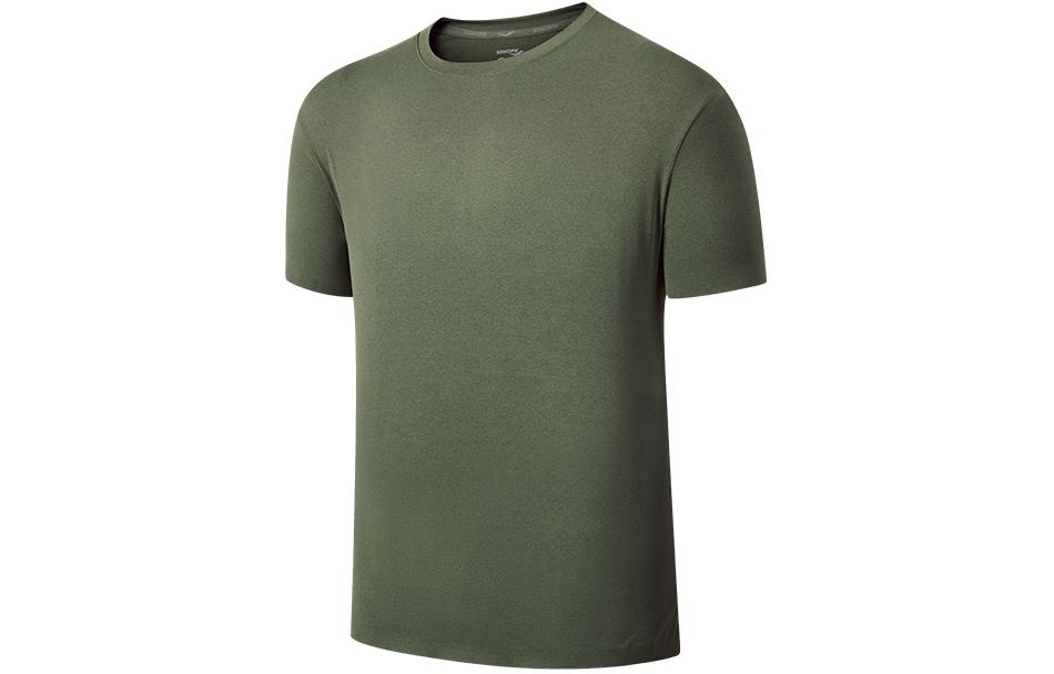 

Футболка для бега мужская cream army green Saucony, зеленый