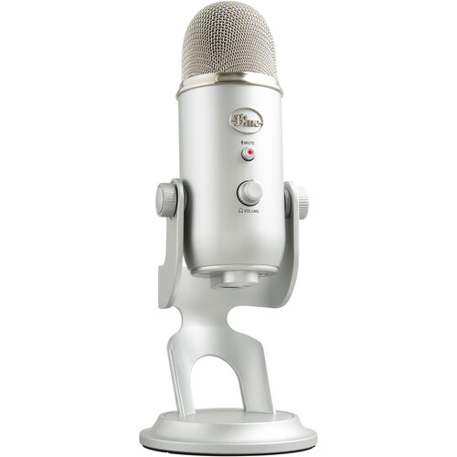 

Синий USB-микрофон Yeti (серебристый)