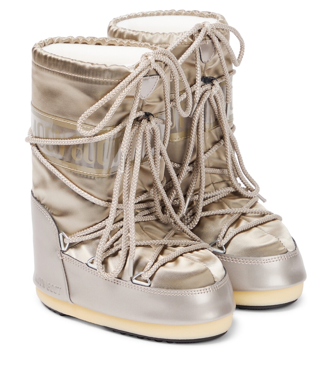 

Зимние ботинки icon glitter с эффектом металлик Moon Boot Kids, металлический