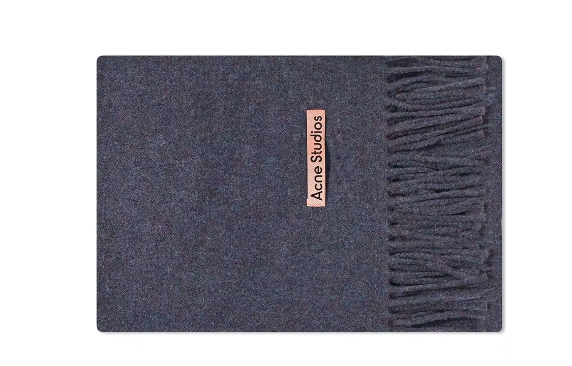

Acne Studios Вязаный шарф унисекс серый, Gray