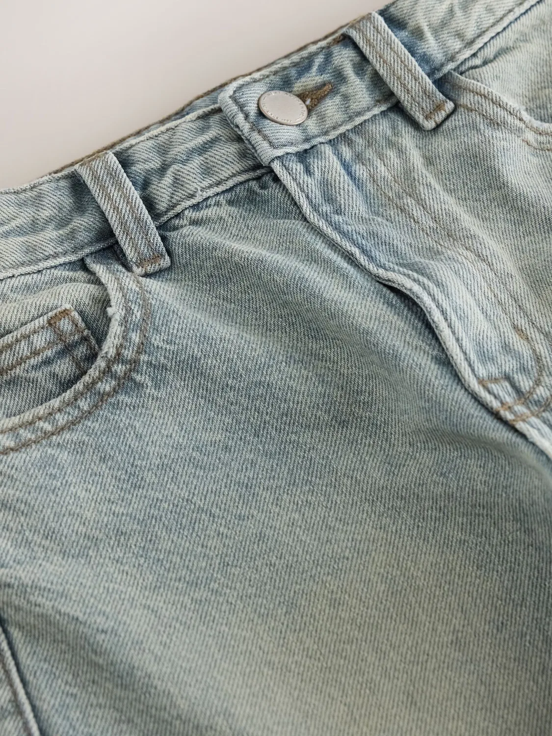 Широкие джинсы 'Аутентичные' Next, Blue Denim — фото 4