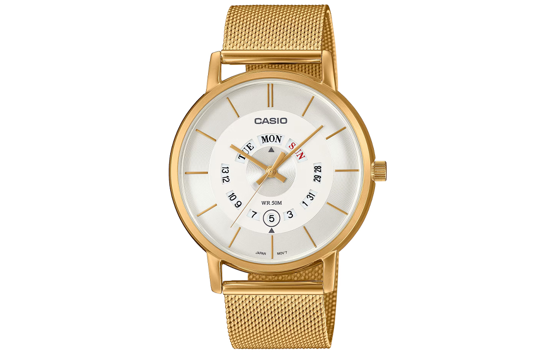

Мужские часы Standard Series 41 мм золотые MTP-B135MG-7AV CASIO