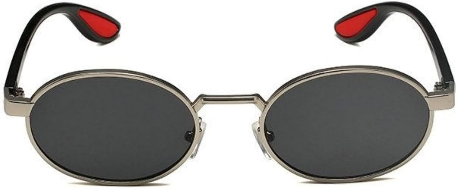 

Солнцезащитные очки Willochra маленькие овальные металлические, женские, модные круглые, в стиле 90-х, мужские, ретро-панк, унисекс, с защитой от УФ-излучения UV400, C6