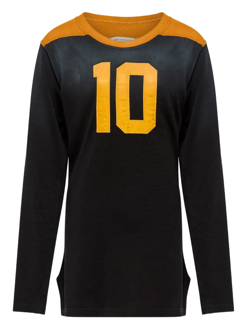 

Футболка с длинными рукавами и вставками MAISON MARGIELA, черный