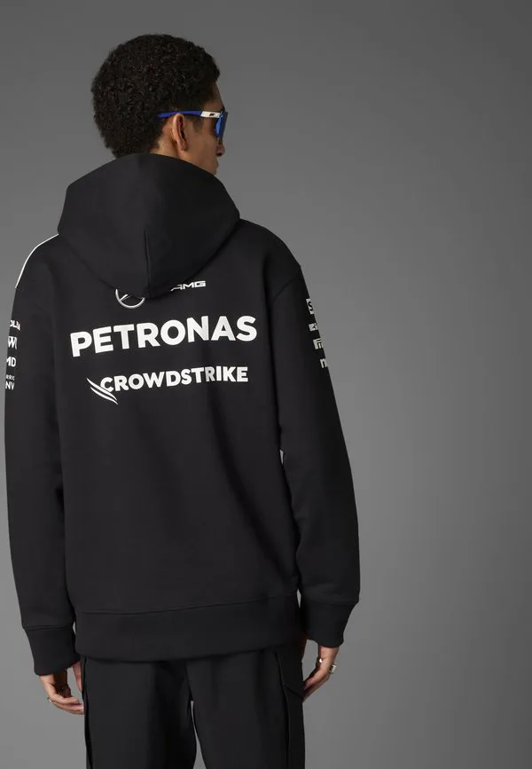Мужская толстовка mercedes amg petronas formula one team Adidas Originals, Black White — фото 2