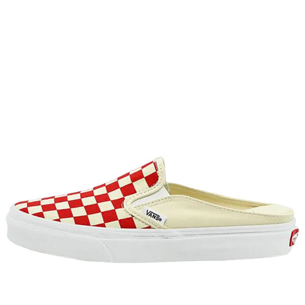 

Кроссовки classic slip-on mule checkerboard 'red white' vn0004kttlf Vans, красный