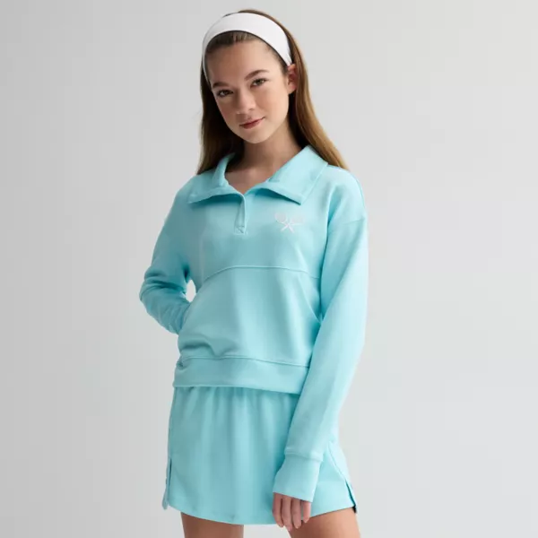 

Пуловер с воротником для девочек 7-16 лет Tek Gear, цвет tennis blue