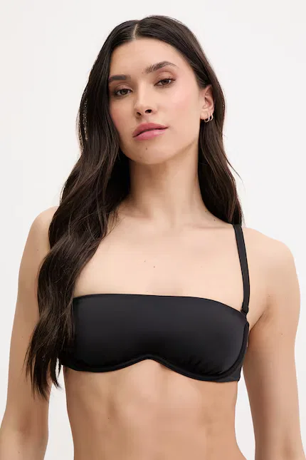 Купальник раздельный топ bandeau Calvin Klein, черный