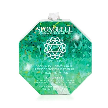 

Spongelle Body & Soul Detox Buffer Heart Chakra Geranium Moon White Spongellé