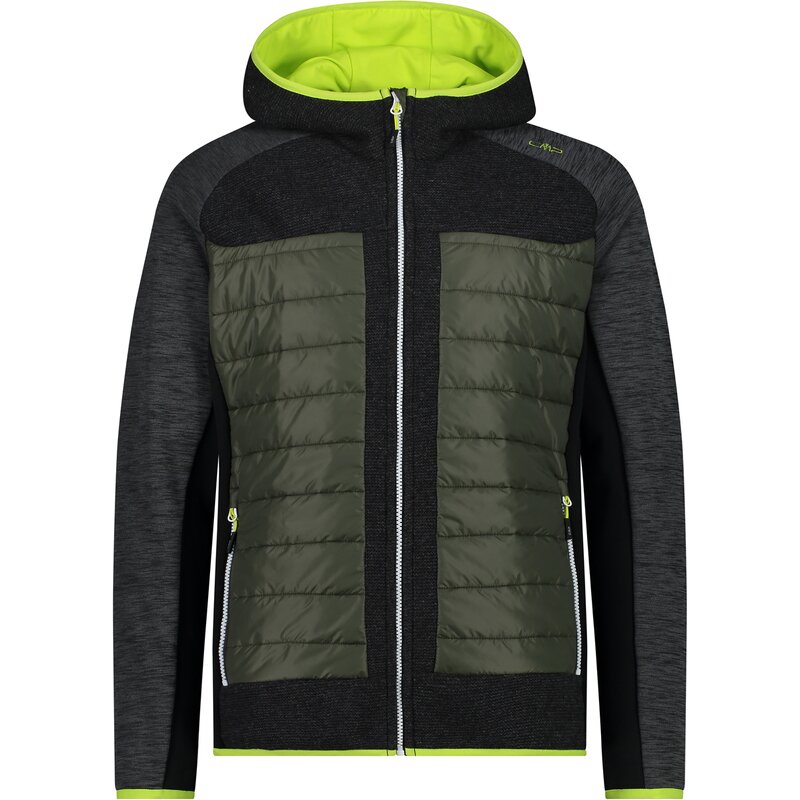 

Толстовка с капюшоном, мужская куртка с фиксированным капюшоном Cmp, цвет piombo mel.