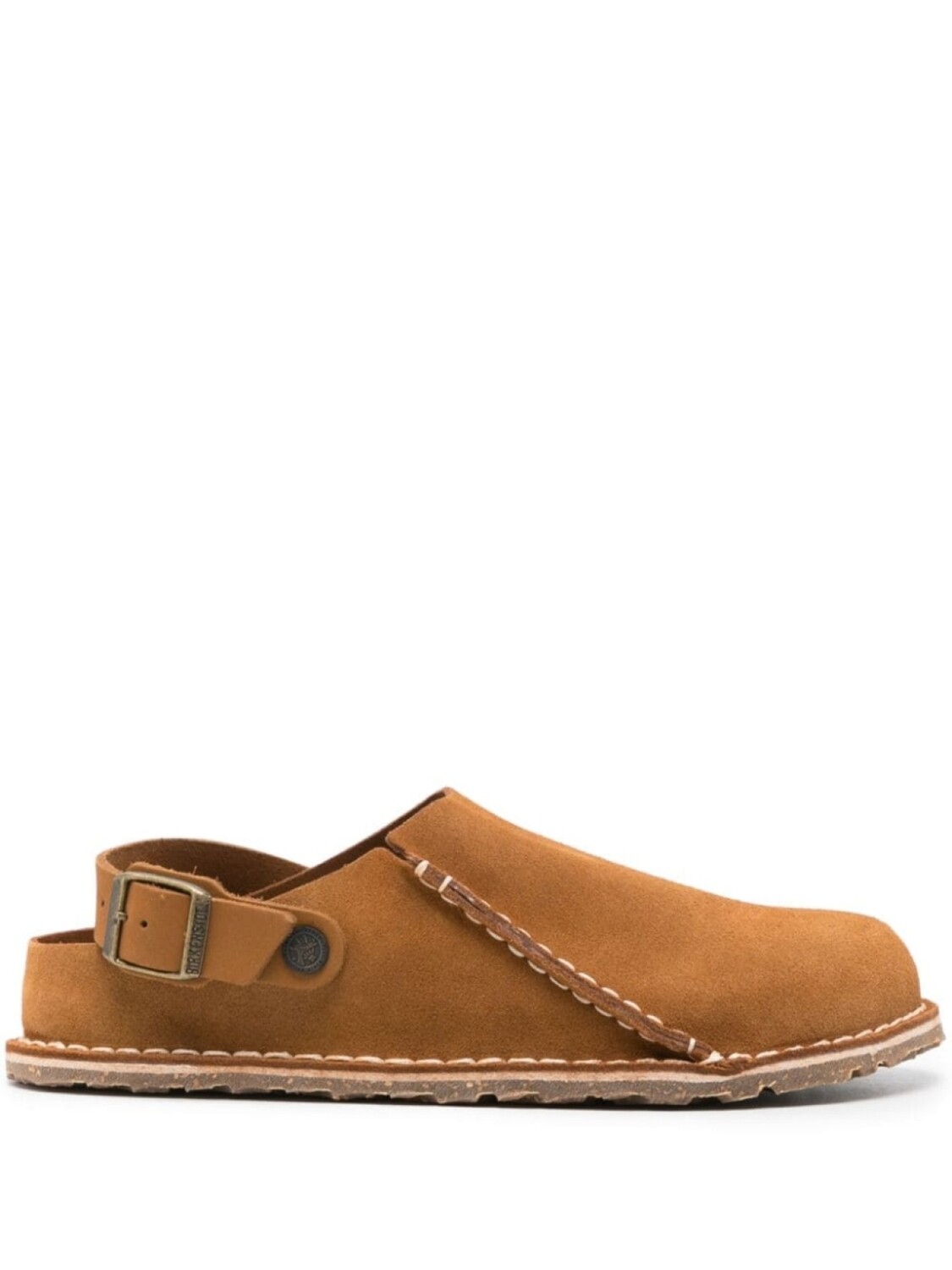 Мюли Birkenstock Lutry Premium Suede Leather узкие, коричневый