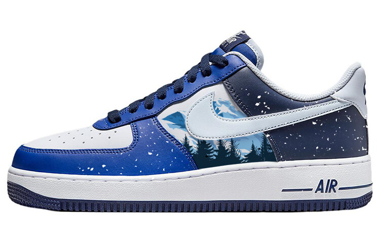 

Кроссовки Nike Air Force 1 Skateboarding Shoes Men Low-top Blue/white, синий