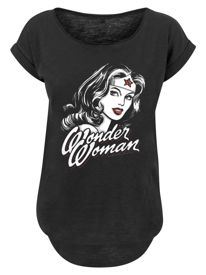 

Удлиненная футболка DC Comics Wonder Woman Hint Of Red в черном цвете F4NT4STIC, Черный, Удлиненная футболка DC Comics Wonder Woman Hint Of Red в черном цвете F4NT4STIC