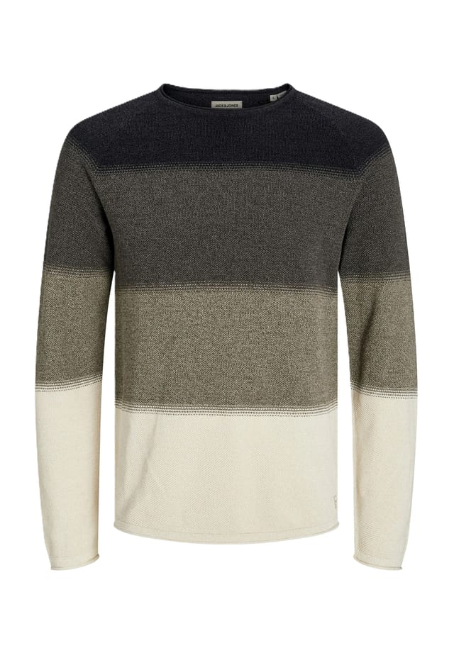 

Вязаный свитер из хлопка с круглым вырезом Jack & Jones, цвет 175702015 mulch