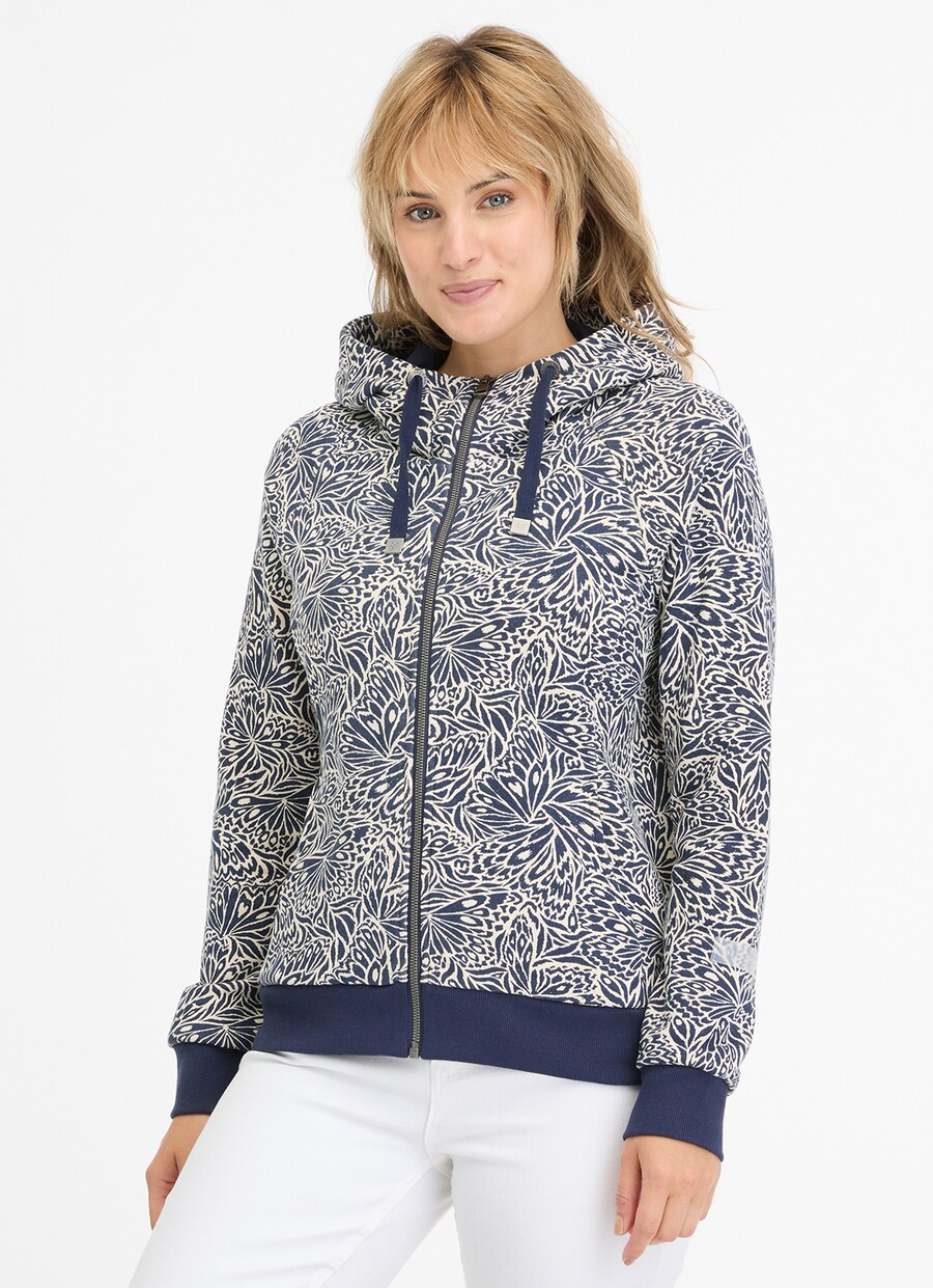 

Толстовка с капюшоном на молнии Ragwear, ночной синий