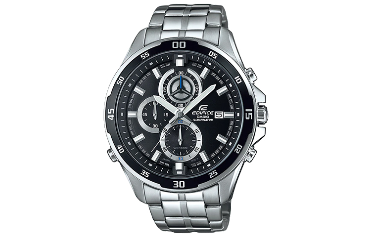 

CASIO Часы Men EDIFICE Black Watch EFR-547D-1A, Silver Black Watch Dial