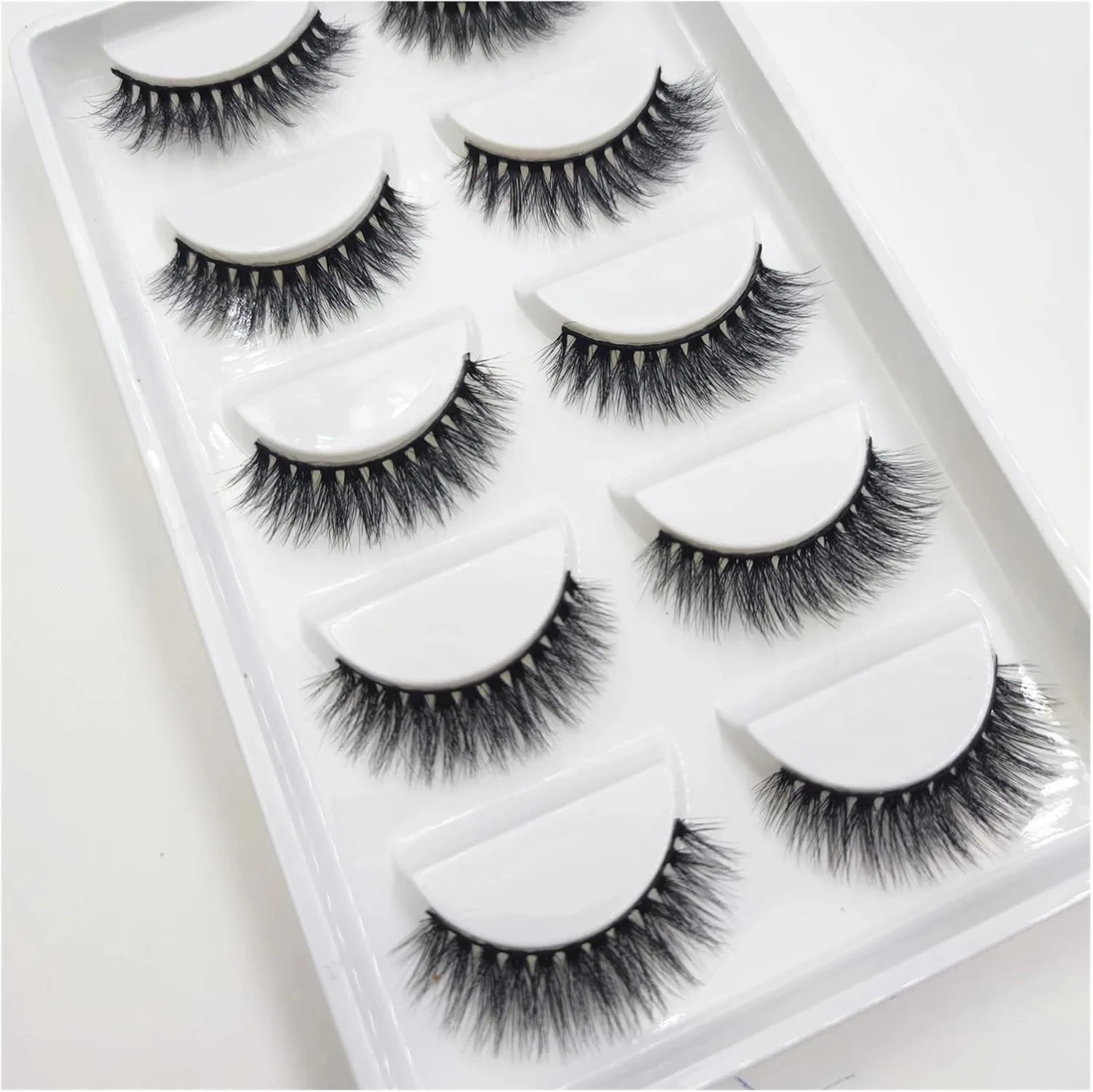 Набор ресниц UAMOU 3D Mink, 5 пар, 100 коробок, 500 пар — фото 3