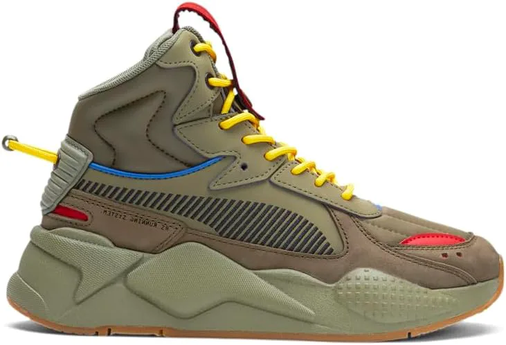 Кроссовки для мальчиков PUMA Kids Rs-X Mid High Повседневные - Зеленые, зеленый