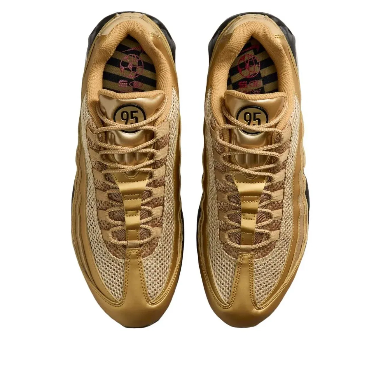 Кроссовки Nike Air Max 95 'Metallic Gold' IV2872-707, золото — фото 3