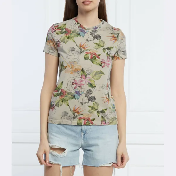 

Футболка с Микки стандартного кроя Desigual, бежевый