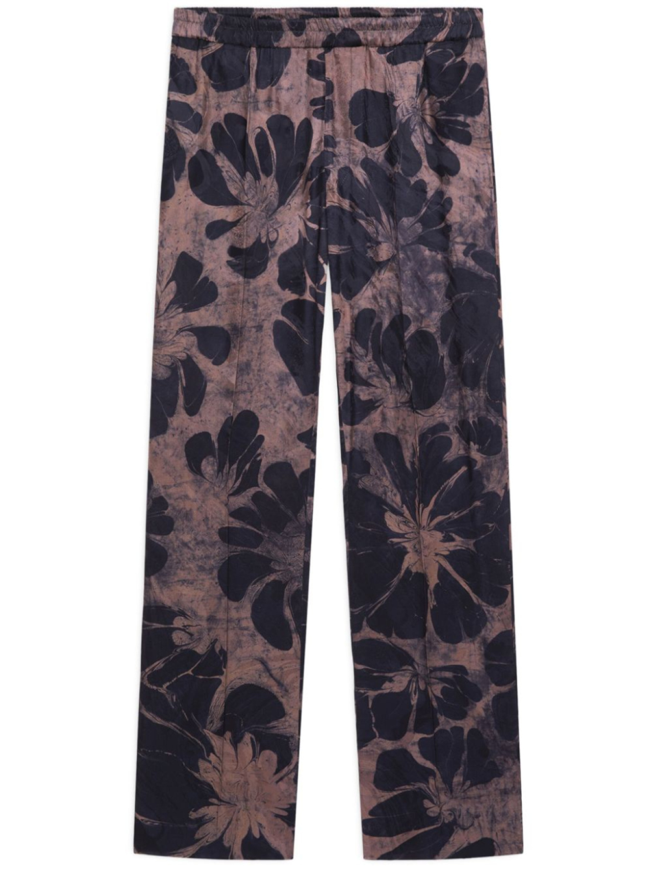 

DRIES VAN NOTEN брюки с цветочным принтом, синий